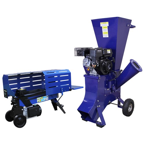 Log splitter wood chipper - log,