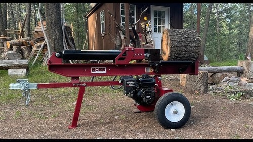 27t log splitter - 27t, hire